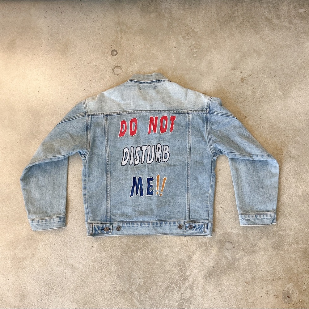 Light Blue Denim Jacket with Embroidery